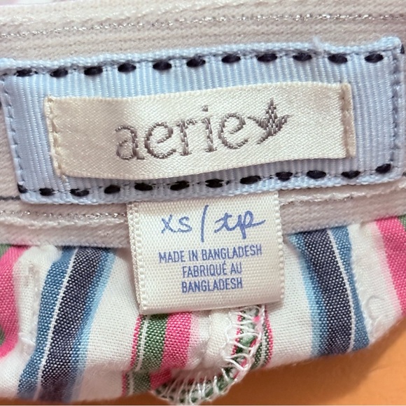 Aerie Pink Blue & White w Sparkle Boxer Short w Bow - Picture 7 of 7